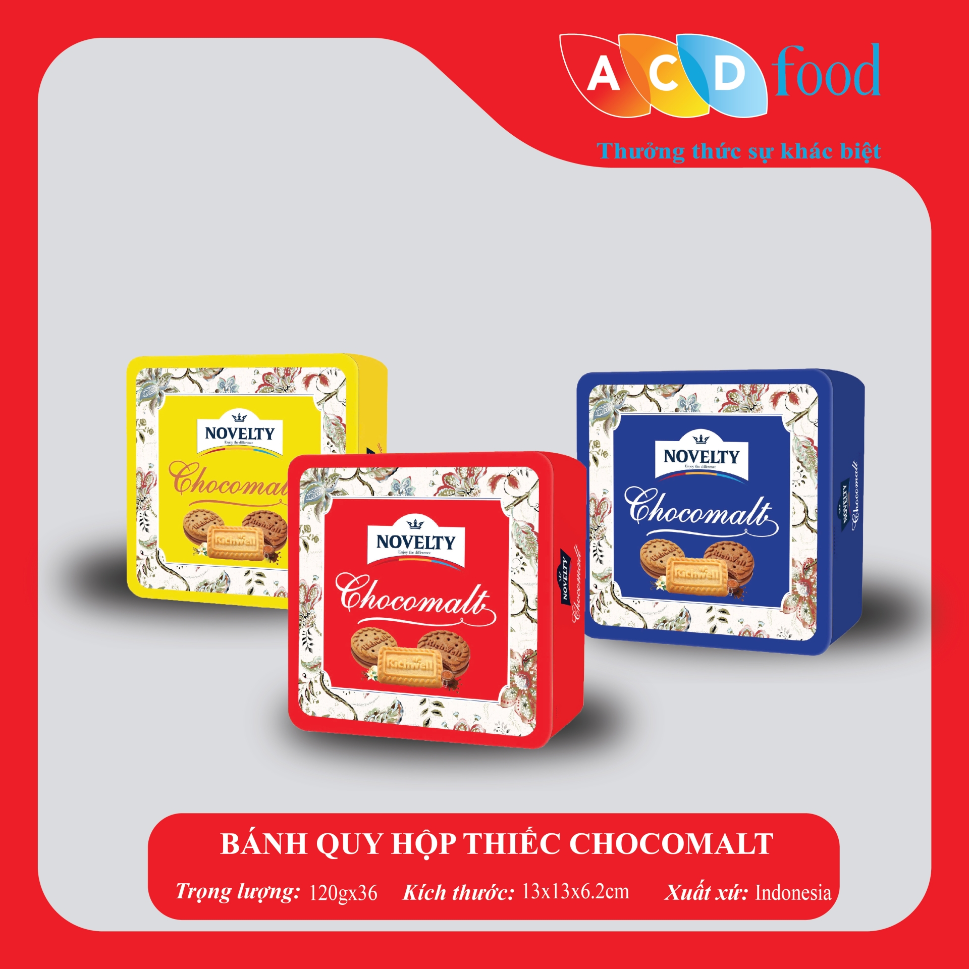 BÁNH QUY HỘP THIẾC CHOCOMALT